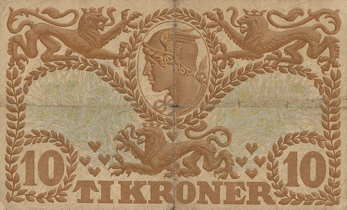 Back of Denmark p31i: 10 Kroner from 1941