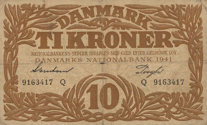 Front of Denmark p31i: 10 Kroner from 1941