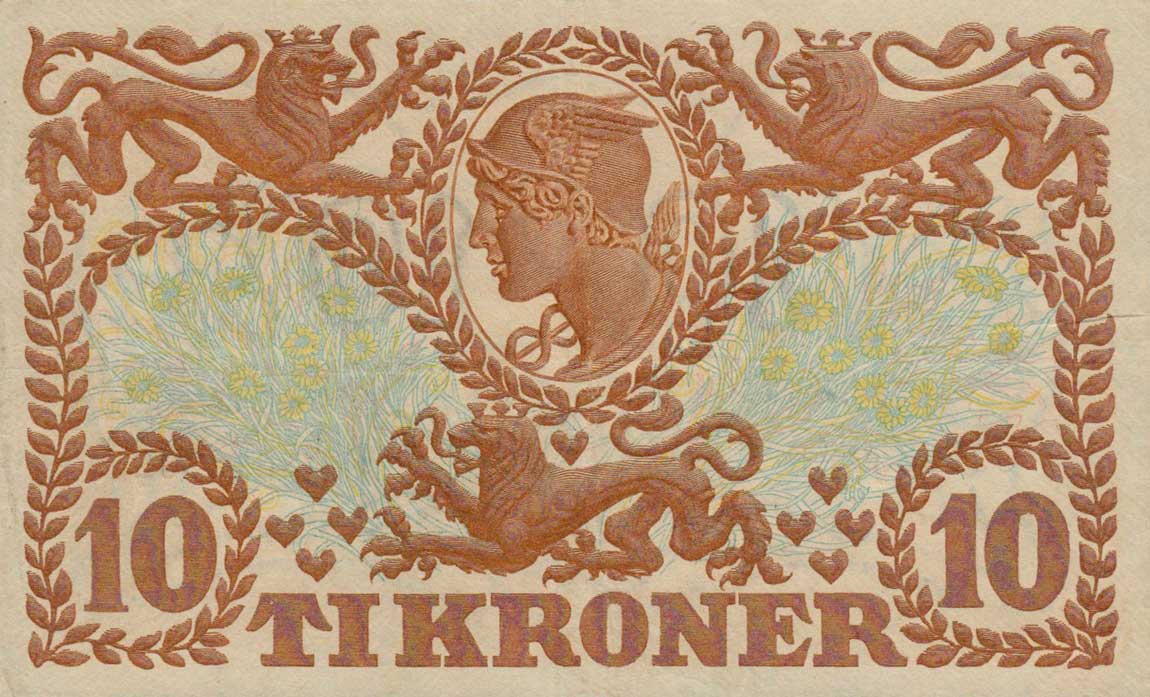 Back of Denmark p31j: 10 Kroner from 1941