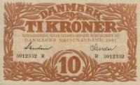 p31j from Denmark: 10 Kroner from 1941