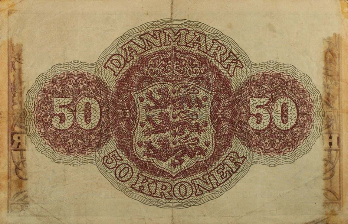 Back of Denmark p38f: 50 Kroner from 1948