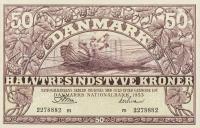 p38i from Denmark: 50 Kroner from 1953