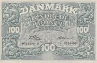 p39r from Denmark: 100 Kroner from 1958