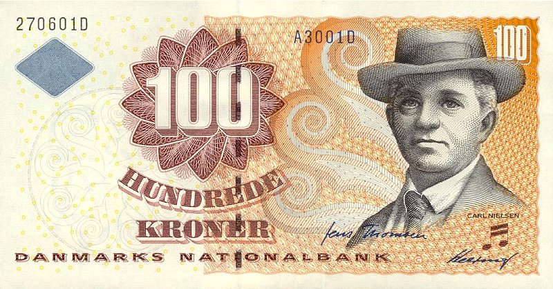 Front of Denmark p56b: 100 Kroner from 2000