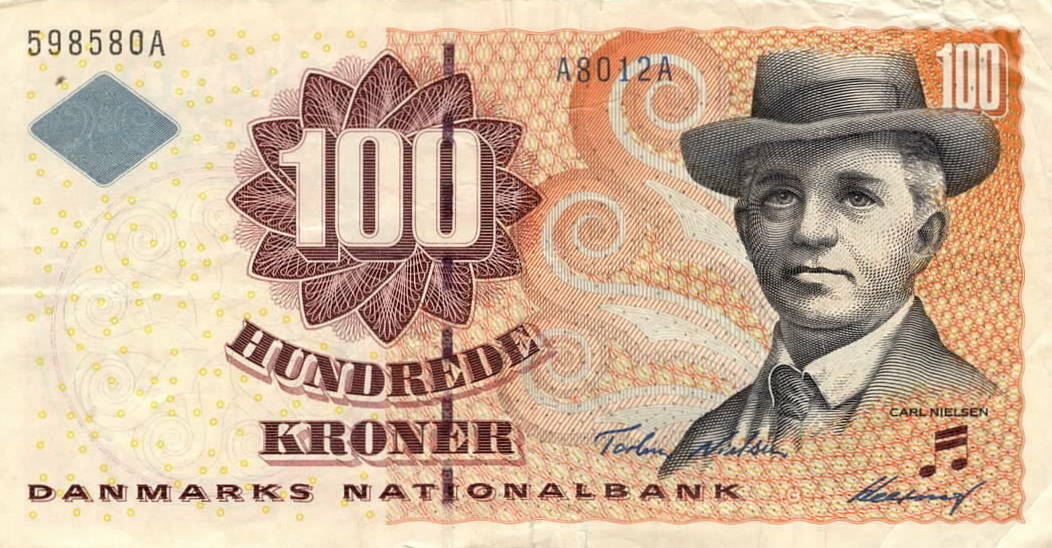 Front of Denmark p56e: 100 Kroner from 2001