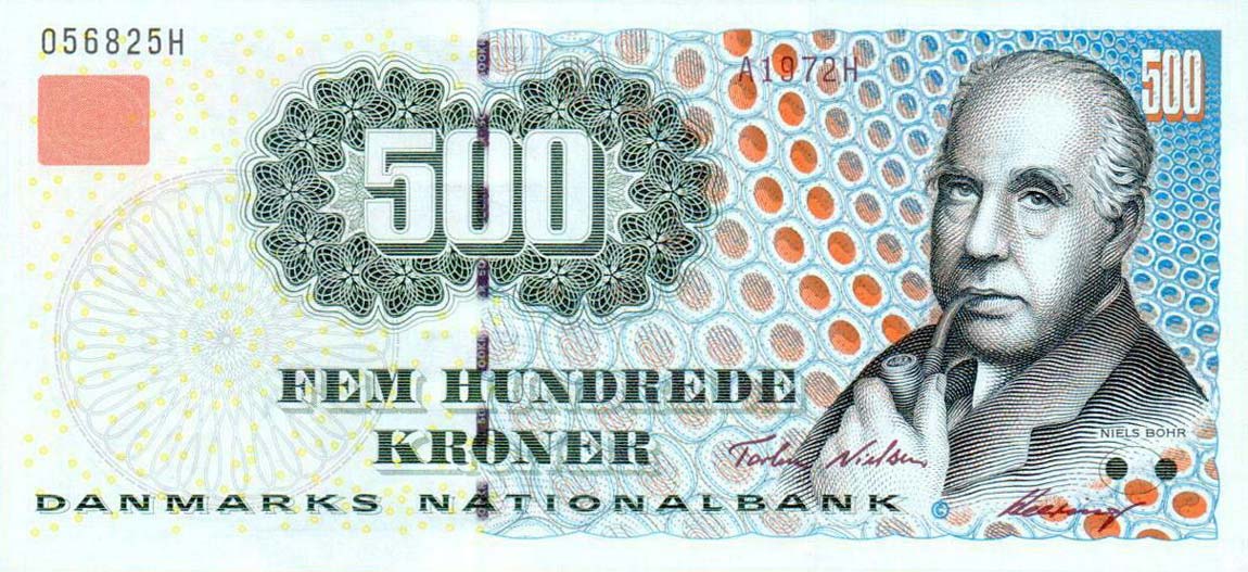 Front of Denmark p58b: 500 Kroner from 1997