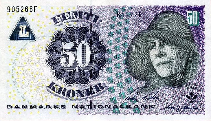 Front of Denmark p60d: 50 Kroner from 2007