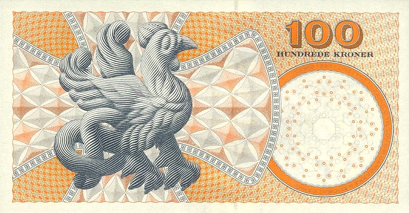 Back of Denmark p61a: 100 Kroner from 2002