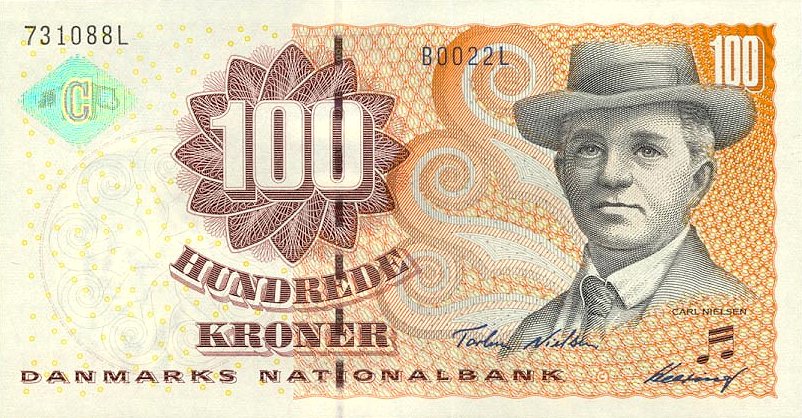 Front of Denmark p61a: 100 Kroner from 2002