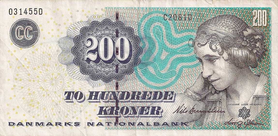 Front of Denmark p62f: 200 Kroner from 2008