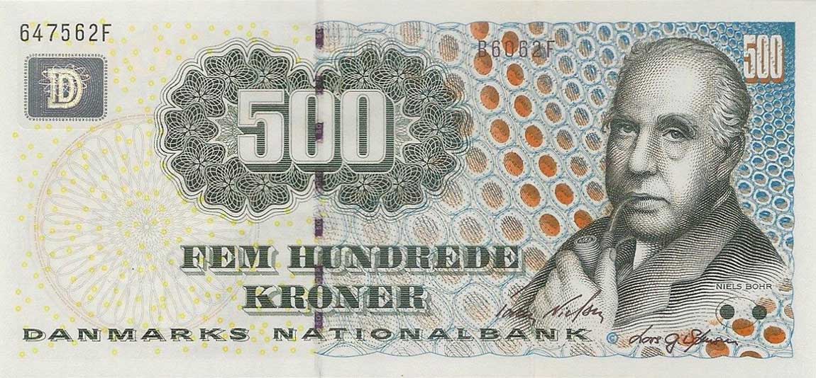 Front of Denmark p63c: 500 Kroner from 2006