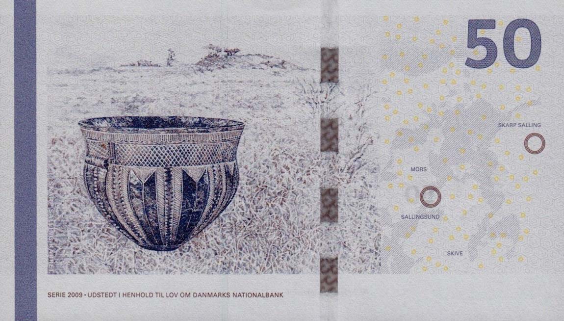 Back of Denmark p65a: 50 Kroner from 2009