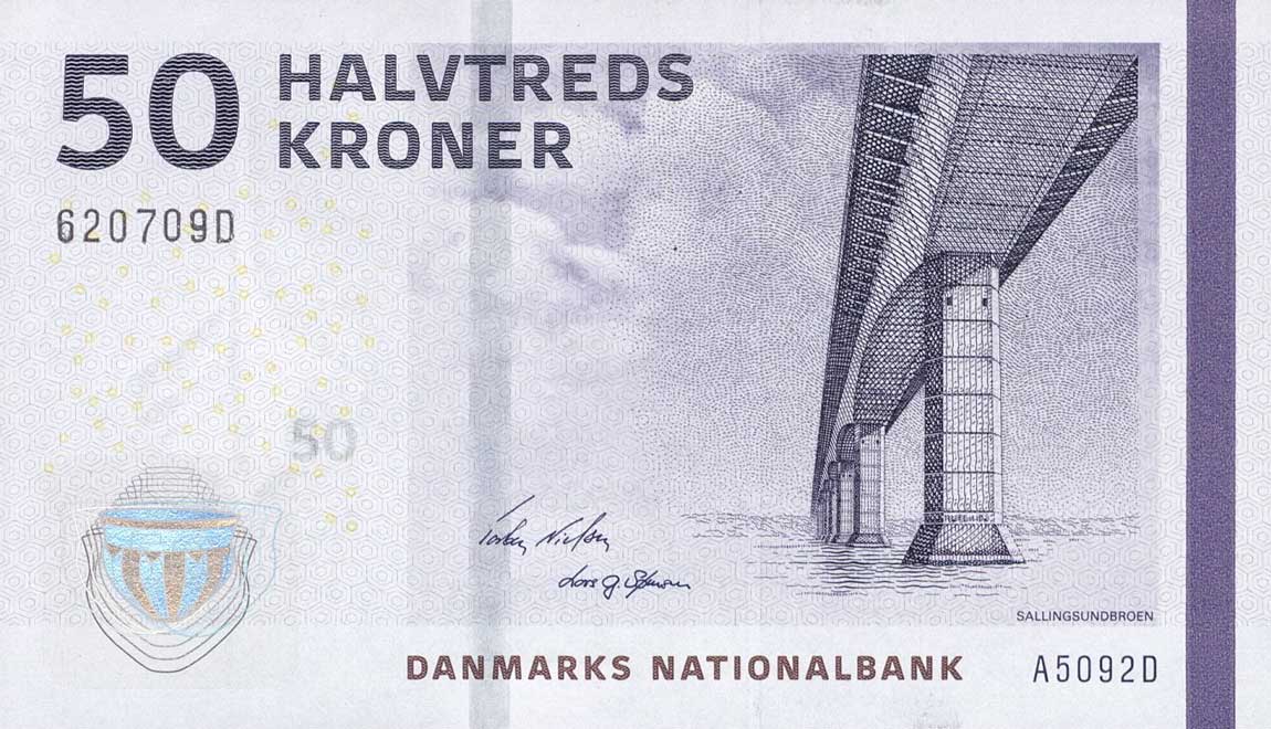 Front of Denmark p65c: 50 Kroner from 2009