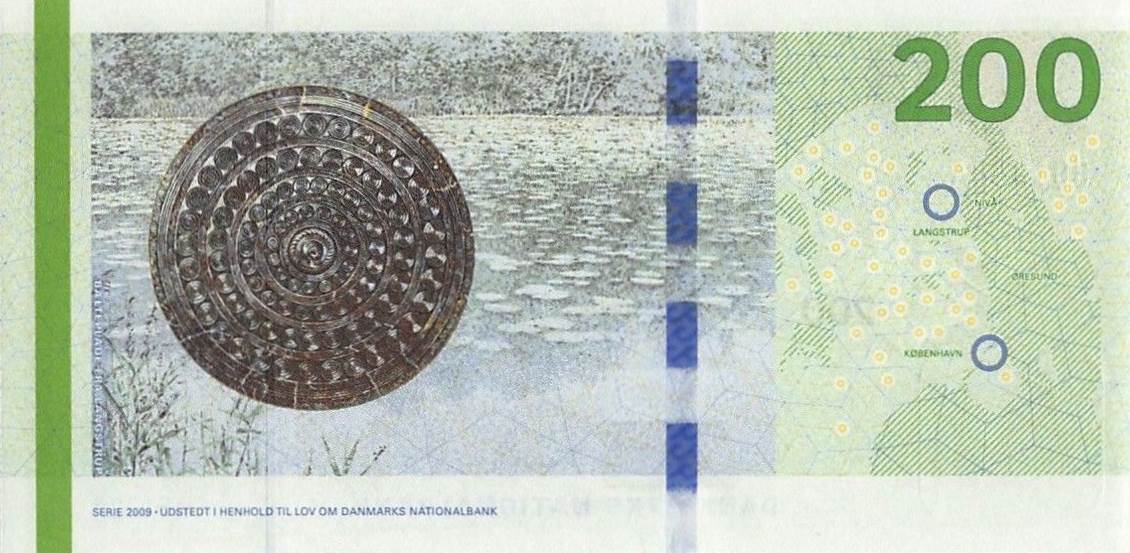 Back of Denmark p67d: 200 Krone from 2013