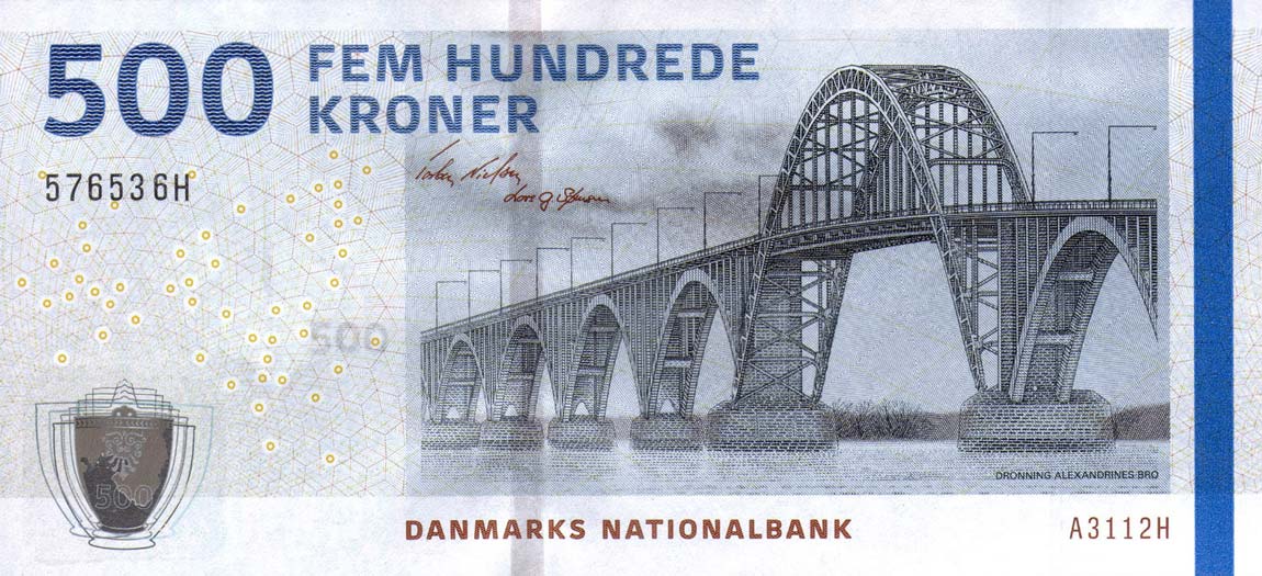 Front of Denmark p68c: 500 Kroner from 2011