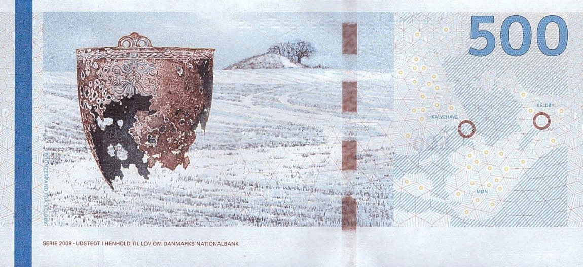 Back of Denmark p68d: 500 Kroner from 2012