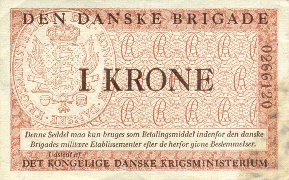 Front of Denmark pM10a: 1 Krone from 1947