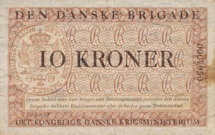 Front of Denmark pM12a: 10 Kroner from 1947