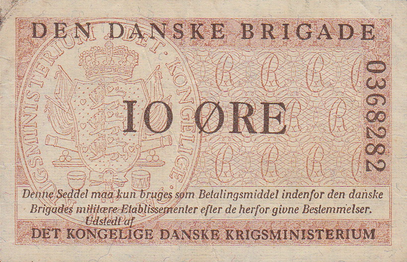 Front of Denmark pM8a: 10 Ore from 1947