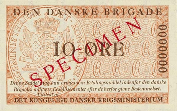 Front of Denmark pM8s: 10 Ore from 1947