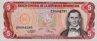 Gallery image for Dominican Republic p146a: 5 Pesos Oro