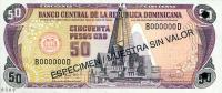 Gallery image for Dominican Republic p149s: 50 Pesos Oro
