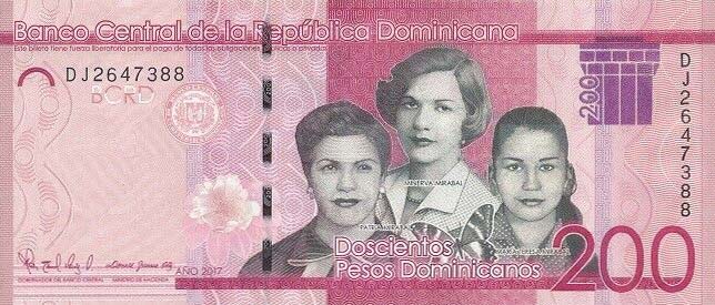 Front of Dominican Republic p191d: 200 Pesos Dominicanos from 2017