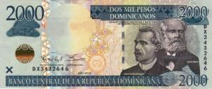p188c from Dominican Republic: 2000 Pesos Dominicanos from 2013