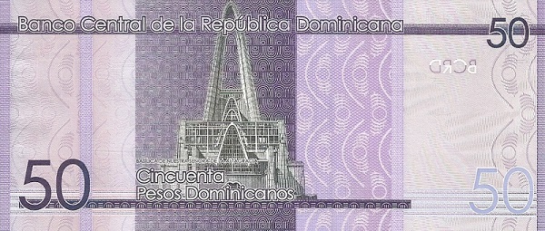 Back of Dominican Republic p189e: 50 Pesos Dominicanos from 2019