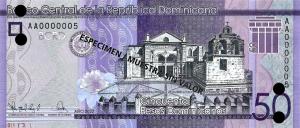 p189s from Dominican Republic: 50 Pesos Dominicanos from 2014 p189s from Dominican Republic: 50 Pesos Dominicanos from 2014