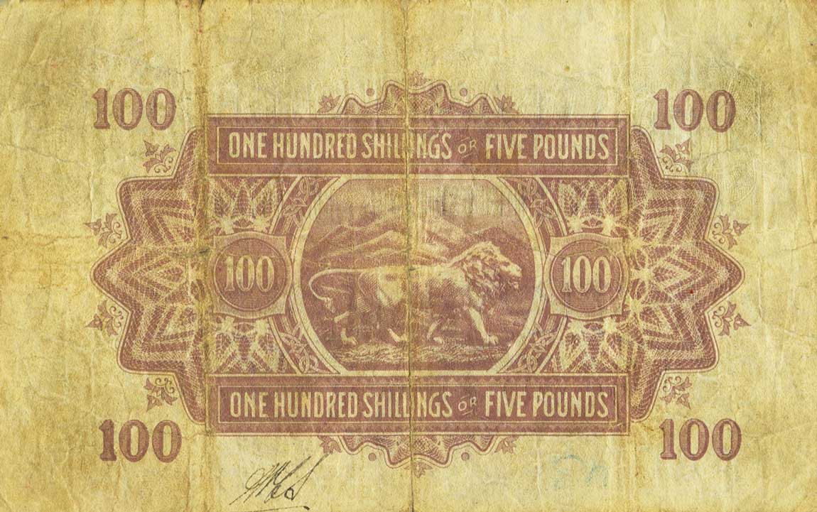 Back of East Africa p23: 100 Shillings from 1933