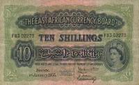 p34 from East Africa: 10 Shillings from 1953