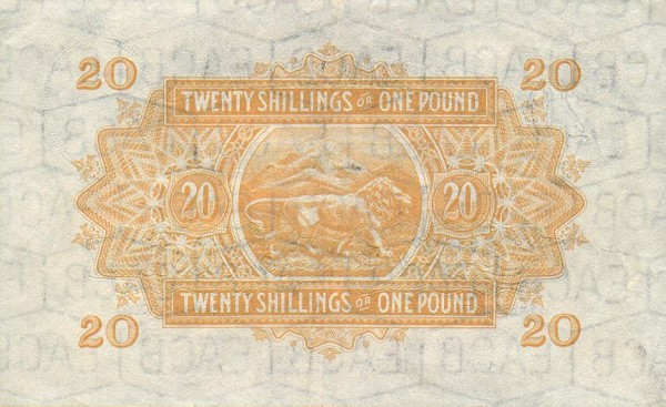 Back of East Africa p35: 20 Shillings from 1953