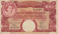 p44a from East Africa: 100 Shillings from 1961