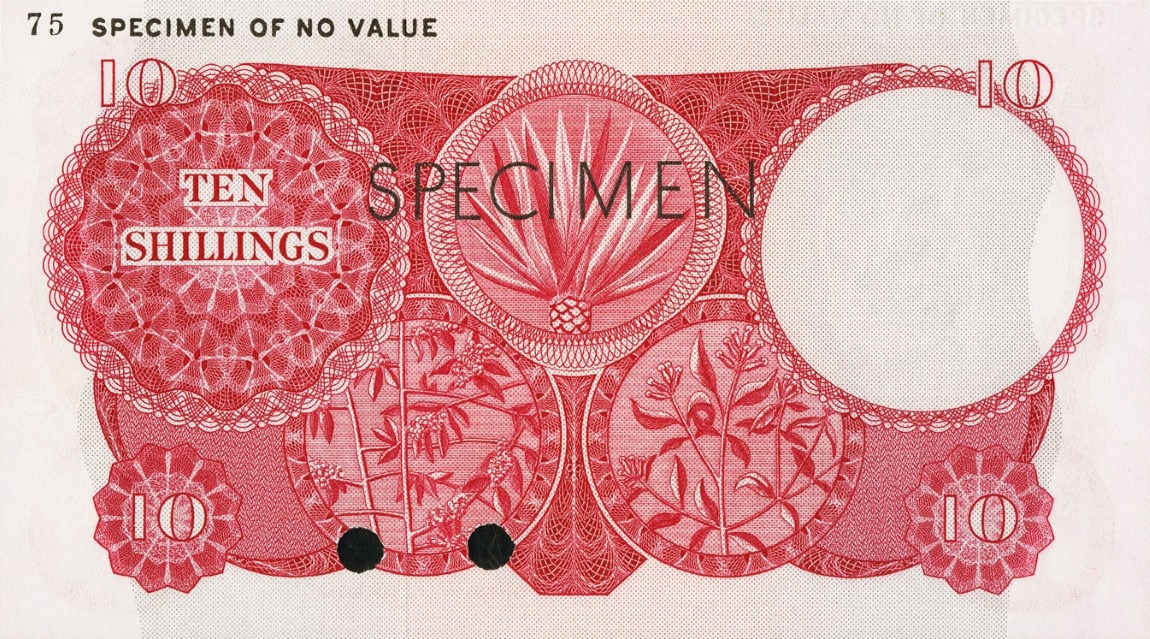 Back of East Africa p46ct: 10 Shillings from 1964