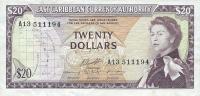 p15f from East Caribbean States: 20 Dollars from 1965