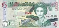 Gallery image for East Caribbean States p31g: 5 Dollars