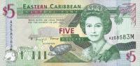 p31m from East Caribbean States: 5 Dollars from 1994