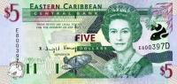 Gallery image for East Caribbean States p37d2: 5 Dollars