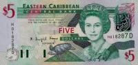 Gallery image for East Caribbean States p42d: 5 Dollars