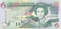 p42k from East Caribbean States: 5 Dollars from 2003