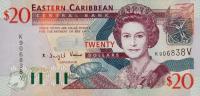 p44v from East Caribbean States: 20 Dollars from 2003