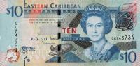 Gallery image for East Caribbean States p52b: 10 Dollars from 2015