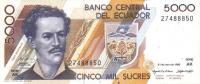 Gallery image for Ecuador p128b: 5000 Sucres