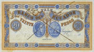 Gallery image for Ecuador pS141Dct1: 20 Pesos