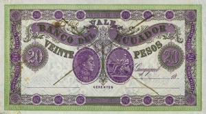Gallery image for Ecuador pS141Dct3: 20 Pesos