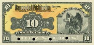 pS224p from Ecuador: 10 Sucres from 1915