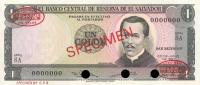 p108s from El Salvador: 1 Colon from 1967