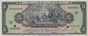 Gallery image for El Salvador p106s: 5 Colones