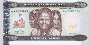 Gallery image for Eritrea p4a: 20 Nakfa